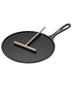Le Creuset Le Creuster Gietijzeren Pannenkoekpan - Mat Zwart - 27cm -Kookpannen Verkoopwinkel 1000x1200