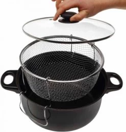 Excellent Houseware Frituurpan Met Glazen Deksel Ø26cm -Kookpannen Verkoopwinkel 1144x1200
