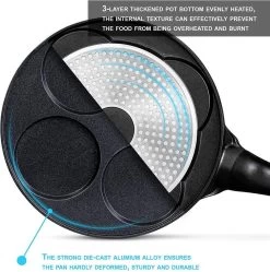 Pancake Pannenkoekenpan 4 Kop Marmeren Anti Aanbaklaag -Kookpannen Verkoopwinkel 1190x1200