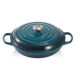 Le Creuset Braadpan Campagnard Signature Deep Teal - ø 30 Cm / 3.5 Liter -Kookpannen Verkoopwinkel 1197x1200 4