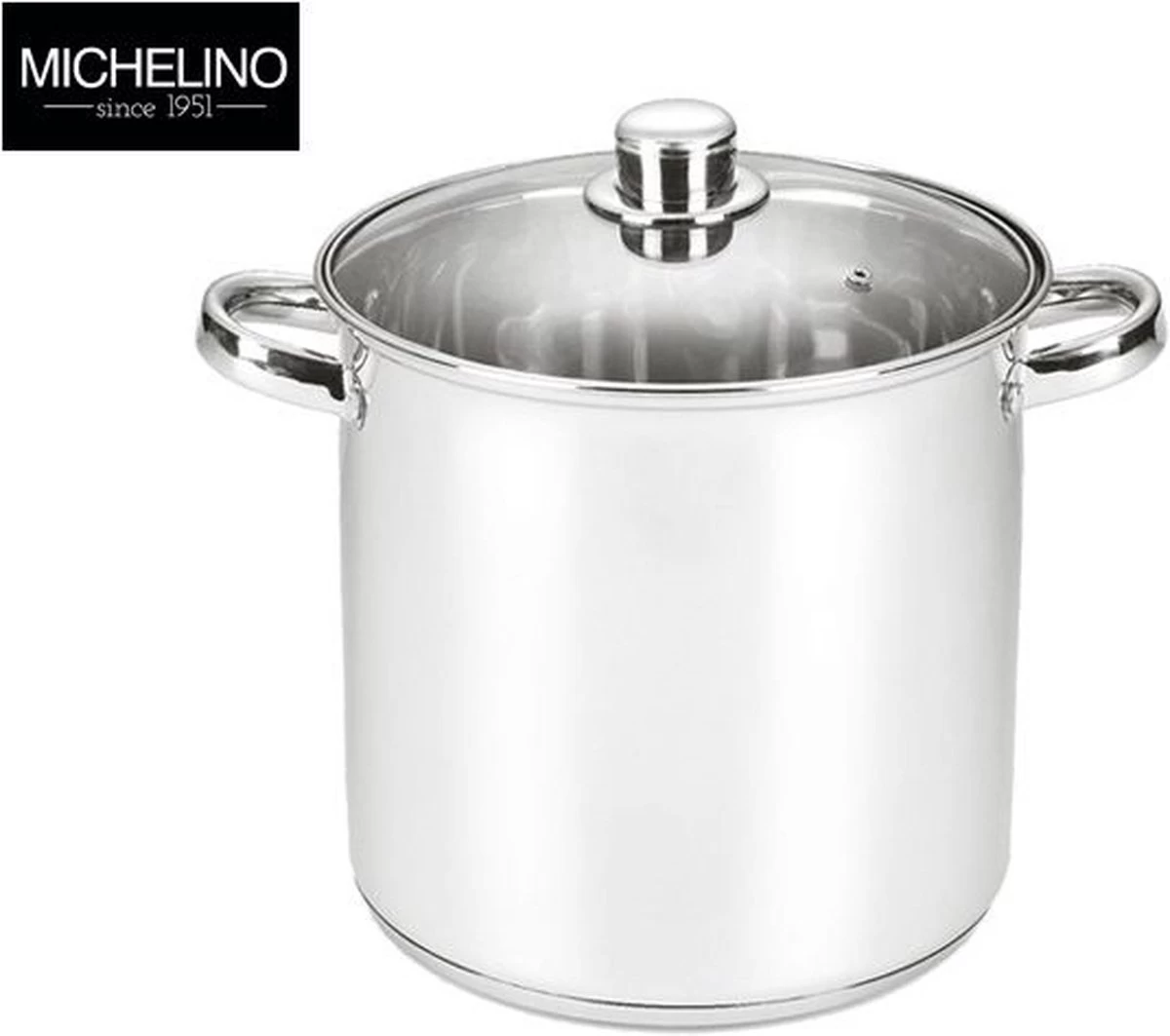 Michelino XXL Soeppan - 17 Liter - RVS - Vaatwasserbestendigd - Ø32 Cm 2 Michelino XXL Soeppan - 17 Liter - RVS - Vaatwasserbestendigd - Ø32 Cm - Afbeelding 2