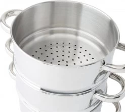 Merkloos Imperial Kitchen Stoompan - 20 Cm - 3 Delig - 21 X 26cm -Kookpannen Verkoopwinkel 1200x1071