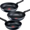 Tefal XL Force Pannenset 3 Delig - Kookpannen Ø 24 Cm + Ø 28 Cm & Wokpan Ø 28 Cm - Niet Geschikt Voor Inductie