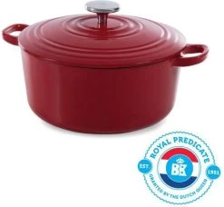 BK Bourgogne Braadpan Ø 24 Cm - Rood - Gietijzer - Inductie -Kookpannen Verkoopwinkel 1200x1106 1