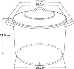 Michelino RVS Soeppan - 10 Liter - Vaatwasserbestendigd - Zilver -Kookpannen Verkoopwinkel 1200x1111 1