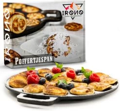 IRONO Poffertjespan Set - Incl. Doseerfles, Kwast En Vork - Poffertjespan Inductie En Electrisch - Poffertjesmaker 19 Poffertjes - Poffertjes Maken - Spuitfles - Cadeau Voor Mannen En Vrouwen -Kookpannen Verkoopwinkel 1200x1113 2