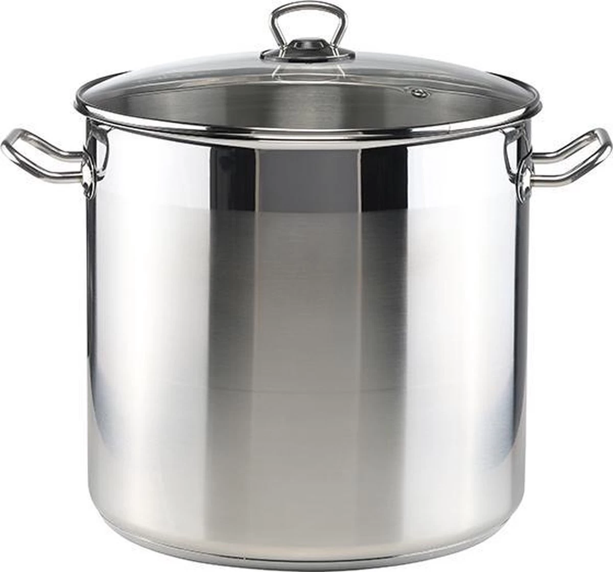 RVS Soeppan Met Glazen Deksel - 20 Liter - Vaatwasserbestendig 1 RVS Soeppan Met Glazen Deksel - 20 Liter - Vaatwasserbestendig