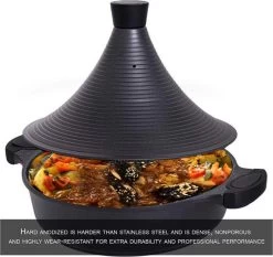 Aluminium Tajine Agadir- Matt Black Geschikt Ook Voor Inductie -Kookpannen Verkoopwinkel 1200x1131 1