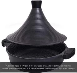 Aluminium Tajine Agadir- Matt Black Geschikt Ook Voor Inductie -Kookpannen Verkoopwinkel 1200x1131 2