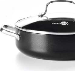 GreenPan Copenhagen Stoofpan Met Deksel En Extra Handvat 28cm/4.3L -Kookpannen Verkoopwinkel 1200x1147