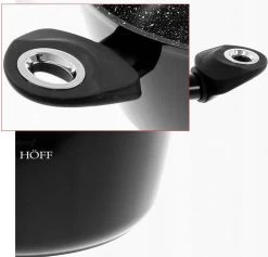 Pannenset - Kookpan - Inductie - 15 Delig Marmeren Coating - Zwart -Kookpannen Verkoopwinkel 1200x1152 1