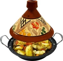 Tajine Aardewerk En Gegoten Aluminium Inductie| Handvaten| Geschikt Voor 4-8 Personen - Alle Warmtebronnen| Ø 30cm -Kookpannen Verkoopwinkel 1200x1172 2