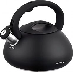 Fluitketel Waterkoker Mat Zwart 2.7 L ‘’Black Amethyst‘’ RVS – Inductie - Vatwasser -Kookpannen Verkoopwinkel 1200x1184 2