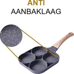Alora 4-Delige Pannenkoekenpan - Pannenkoeken Maker - Cakemaker - Omeletpan - Omeletmaker - Eierpan - Koekjes Maker - 4-in-1 Pannenset -Kookpannen Verkoopwinkel 1200x1200 159