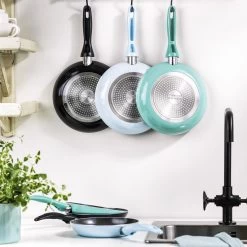 VitaVerde Expert Koekenpannenset Ø 20cm + Ø 24cm + Ø 28cm - Turquoise - Inductie - PFAS-vrij -Kookpannen Verkoopwinkel 1200x1200 165