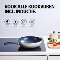 BRABANTIA INDU+ Wokpan - Keramische Antiaanbaklaag - Ø 28 Cm - Inductie - Pfas Vrij -Kookpannen Verkoopwinkel 1200x1200 301