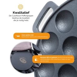 CuisiNoon® Poffertjespan Premium - Complete Poffertjesmaker Set - Inclusief Bakboek -Kookpannen Verkoopwinkel 1200x1200 317