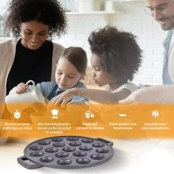 CuisiNoon® Poffertjespan Premium - Complete Poffertjesmaker Set - Inclusief Bakboek -Kookpannen Verkoopwinkel 1200x1200 318