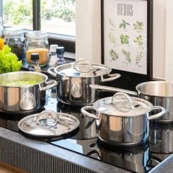 Sola Pannenset Blizz - 4 Delig - Ø Cm - Zilver - RVS - Sandwichbodem 24 Sola Pannenset Blizz - 4 Delig - Ø Cm - Zilver - RVS - Sandwichbodem -Kookpannen Verkoopwinkel 1200x1200 32