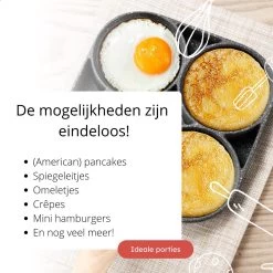 Anti-aanbak Pancake Pan | American Pancake Pan | Omelet Pan | Geschikt Voor Inductie & Alle Warmtebronnen | Eierpan | Omeletmaker | Pancake Maker | Mini Pannenkoekenpan -Kookpannen Verkoopwinkel 1200x1200 428