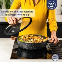 Westinghouse Hapjespan Inductie - Ø 32 Cm - Zwart Marmer - Speciale Editie - Met Deksel 12 Westinghouse Hapjespan Inductie - Ø 32 Cm - Zwart Marmer - Speciale Editie - Met Deksel -Kookpannen Verkoopwinkel 1200x1200 447