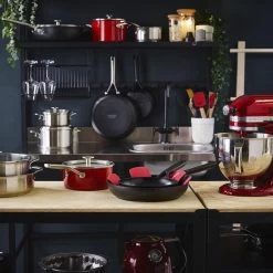 KitchenAid Stainless Steel Hapjespan Met Glazen Deksel ø28cm - RVS - Inductie - Anti-aanbak -Kookpannen Verkoopwinkel 1200x1200 453