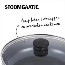 BRABANTIA INDU+ Hapjespan - Keramische Antiaanbaklaag - Met Deksel - Ø 28 Cm - Inductie - Pfas Vrij -Kookpannen Verkoopwinkel 1200x1200 461
