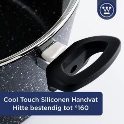 Westinghouse Hapjespan Inductie - Ø 28 Cm - Zwart Marmer - Met Deksel -Kookpannen Verkoopwinkel 1200x1200 462