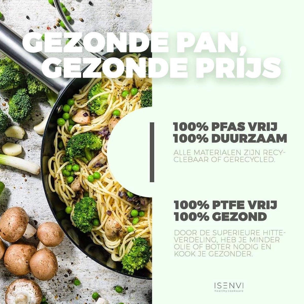 ISENVI Avon Keramische Hapjespan 30 CM - Ergo Greep 6 ISENVI Avon Keramische Hapjespan 30 CM - Ergo Greep - Afbeelding 6