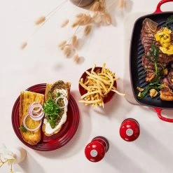 Le Creuset Rechthoekige Grill 30cm Kersenrood -Kookpannen Verkoopwinkel 1200x1200 549