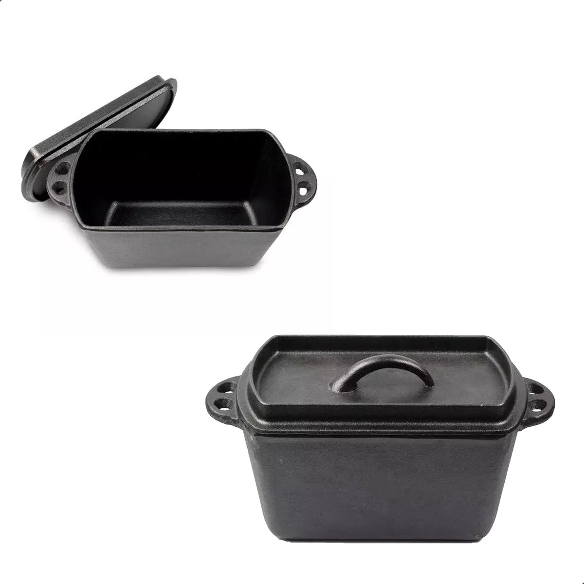 GrillX Broodpan - Dutch Oven - Barbecuepan - BBQ - Gietijzer - Broodbakvorm - Broodvorm 1 GrillX Broodpan - Dutch Oven - Barbecuepan - BBQ - Gietijzer - Broodbakvorm - Broodvorm