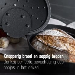 Gietijzeren Braadpan - Sudderpan Zwart Van Daumonet - Ovaal - Ø 29 Cm - 3 Liter - 100% PFAS & PFOA Vrij - Emaille - Geschikt Voor Alle Warmtebronnen - Elektrisch - Gas - Halogeen - Inductie - Keramisch - Vaatwasserbestendig -Kookpannen Verkoopwinkel 1200x1200 599