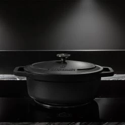 Gietijzeren Braadpan - Sudderpan Zwart Van Daumonet - Ovaal - Ø 29 Cm - 3 Liter - 100% PFAS & PFOA Vrij - Emaille - Geschikt Voor Alle Warmtebronnen - Elektrisch - Gas - Halogeen - Inductie - Keramisch - Vaatwasserbestendig -Kookpannen Verkoopwinkel 1200x1200 607