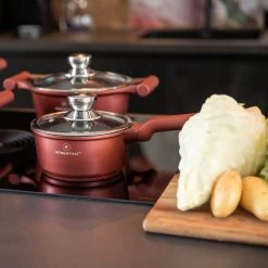 Herenthal Pannenset Inductie - Luxe 10-delige Koekenpan Inductie - Voor Alle Warmtebronnen - Pannen Met Glazen Deksels En Koudgrepen - Burgundy 14 Herenthal Pannenset Inductie - Luxe 10-delige Koekenpan Inductie - Voor Alle Warmtebronnen - Pannen Met Glazen Deksels En Koudgrepen - Burgundy -Kookpannen Verkoopwinkel 1200x1200 63