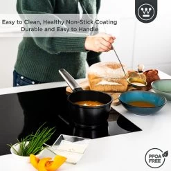 Westinghouse Performance Series - Steelpan Inductie 18cm - Zwart - Geschikt Voor Alle Warmtebronnen Inclusief Inductie En Ovenbestendig - Sauspan -Kookpannen Verkoopwinkel 1200x1200 717