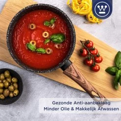 Westinghouse Steelpan Inductie - Ø 20 Cm - Zwart Marmer - Speciale Editie -Kookpannen Verkoopwinkel 1200x1200 747