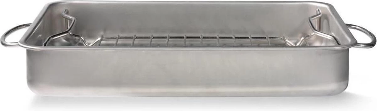 Blokker Braadslede Met Rooster - 34 X 24 X 5,5 Cm 1 Blokker Braadslede Met Rooster - 34 X 24 X 5,5 Cm