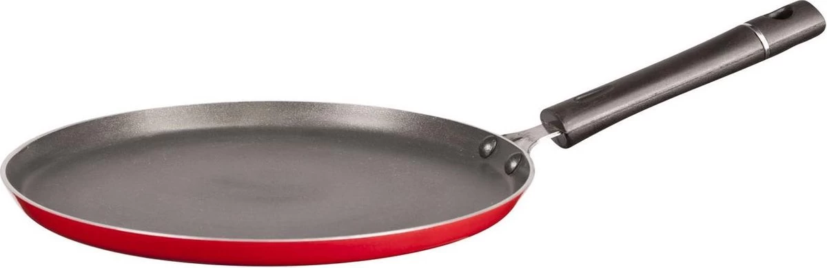 Aluminium Professionele Rode Pannekoekenpan Met Anti-aanbak Laag 24 Cm 1 Aluminium Professionele Rode Pannekoekenpan Met Anti-aanbak Laag 24 Cm