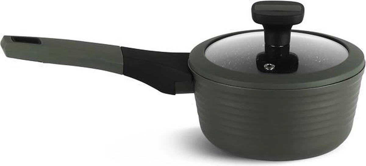 Edënbërg Green Line - 12-delige Luxe Pannenset Van Gesmeed Aluminium - Keramische/Marmeren Coating 4 Edënbërg Green Line - 12-delige Luxe Pannenset Van Gesmeed Aluminium - Keramische/Marmeren Coating - Afbeelding 4