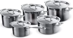 Le Creuset RVS Kookpan 18cm / 20cm / 24cm + Lage Kookpan 20cm + Steelpan 16cm 3 Le Creuset RVS Kookpan 18cm / 20cm / 24cm + Lage Kookpan 20cm + Steelpan 16cm -Kookpannen Verkoopwinkel 1200x634 1