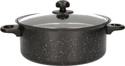 Benson Frituurpan Met Korf - Ø 26 Cm - Carbonstaal Met Marmer Coating -Kookpannen Verkoopwinkel 1200x638 7