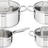 Tefal Virtuoso Pannenset 4-delig - Kookpan Ø 16/20/24 Cm + Steelpan Ø 16 Cm