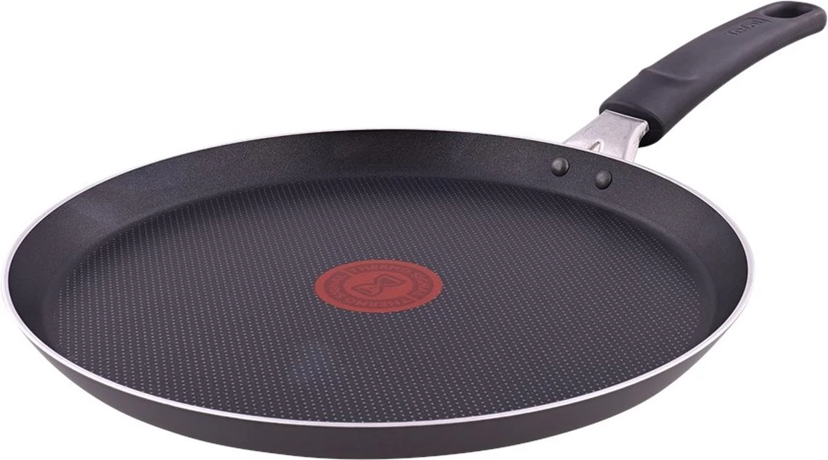 Tefal Simply Clean Pannenkoekenpan - Crêpe Pan Non-stick Coating - Pancake Pan - Titanium - Ø25 Cm - Zwart 1 Tefal Simply Clean Pannenkoekenpan - Crêpe Pan Non-stick Coating - Pancake Pan - Titanium - Ø25 Cm - Zwart