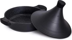 Aluminium Tajine Agadir- Matt Black Geschikt Ook Voor Inductie -Kookpannen Verkoopwinkel 1200x679 1