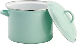 Lite-Body Soeppan / Stamppotpan Met Deksel - Ø 22 Cm/ 6ltr - Emaille - Mintgroen -Kookpannen Verkoopwinkel 1200x684