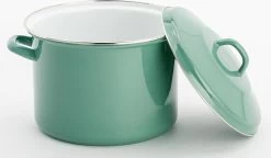Lite-Body Magnus Soeppan/Stamppotpan Met Deksel - 24cm/8l - Emaille - Olijf Groen -Kookpannen Verkoopwinkel 1200x698 2
