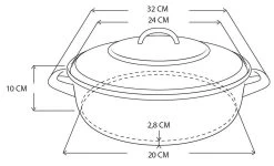 Royalty Line - Marble Soep/braadpan - Met Glazen Deksel Zwart - 24 CM. RL-BS24ML -Kookpannen Verkoopwinkel 1200x727 1