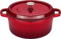 Sola - Braadpan Cm Oranje/rood Gietijzer