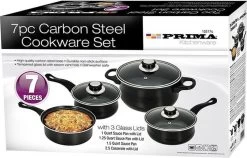Prima Pannenset 7 Delig - Kleine Pannen - Zwart - Antiaanbaklaag - Kookset - Met Deksel - Kookpannen - Sauspan - Cadeau Voor Man En Vrouw -Kookpannen Verkoopwinkel 1200x768