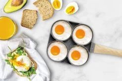 Magnani - Eierpan - 4 Bakplaten Van ⌀ 8 Cm - Voor Gas- En Elektrische Kookplaten - Aluminium - Houten Handvat - 38 X 18.7 X 2 Cm -Kookpannen Verkoopwinkel 1200x799 11